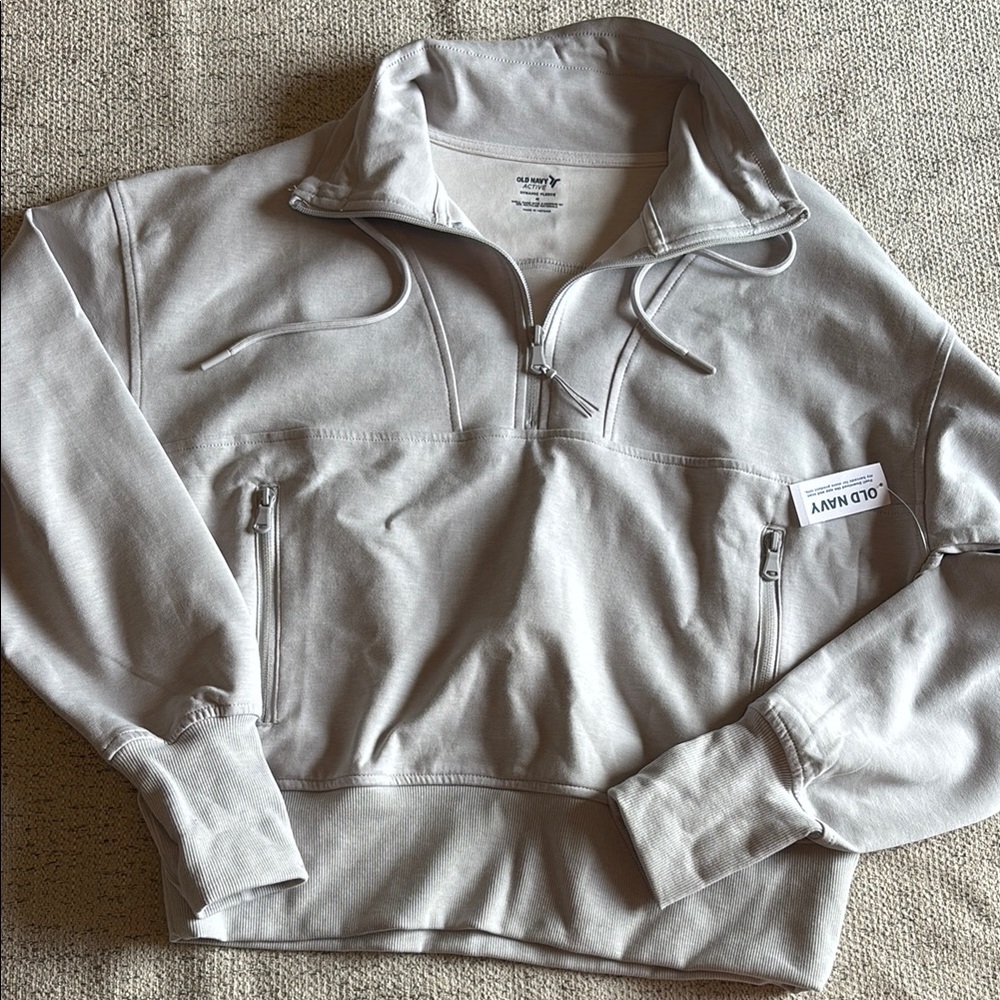 NWT Women’s Old Navy Gray 1/4 Zip
